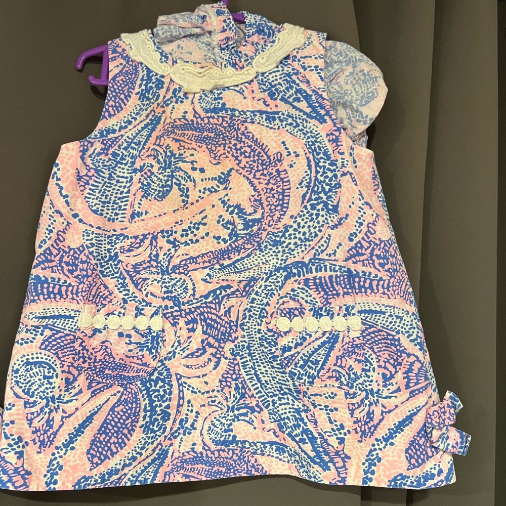 Lilly Pulitzer Pink and Blue Patterned Dress